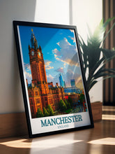 Load image into Gallery viewer, Manchester Framed Prints - Manchester Town Hall Posters - Old Trafford Art - Manchester Wall Decor-2