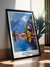 Load image into Gallery viewer, Austria Travel Print - Hallstatt Artwork - Austria Travel Poster - Hallstatt Travel Art - Austria Poster Print - Europe Art Print-2
