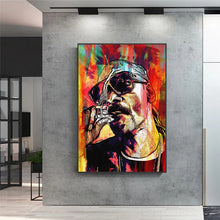 Load image into Gallery viewer, Hip Hop Rap Singer Smoking Art Posters Prints on Canvas Wall Pictures-2