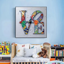 Load image into Gallery viewer, Modern Wall Decor Graffiti Art LOVE Canvas Paintings on the Wall Art Posters Prints Wall Pictures for Living Room Home Cuadros-5