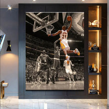 Load image into Gallery viewer, Kobe Bryant Posters Dunk Sport Basketball Wall Art Decor for Home Living Room Bedroom Tableau Pictures Prints Canvas Paintings-1