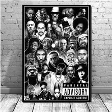 Load image into Gallery viewer, Hip Hop Tu Pac Legend Star Posters and Prints Rapper Star Canvas Paintings on the Wall Art Pictures for Home Decoration-11