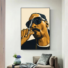 Load image into Gallery viewer, Hip Hop Rap Singer Smoking Art Posters Prints on Canvas Wall Pictures-3