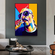Load image into Gallery viewer, Hip Hop Rap Singer Smoking Art Posters Prints on Canvas Wall Pictures-4