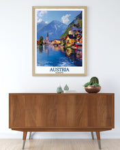 Load image into Gallery viewer, Austria Travel Print - Hallstatt Artwork - Austria Travel Poster - Hallstatt Travel Art - Austria Poster Print - Europe Art Print-1