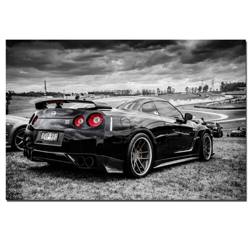 Sports Car Racing Super Car Poster Wall Art Pictures Painting Wall Art for Living Room Home Decor (No Frame)-6
