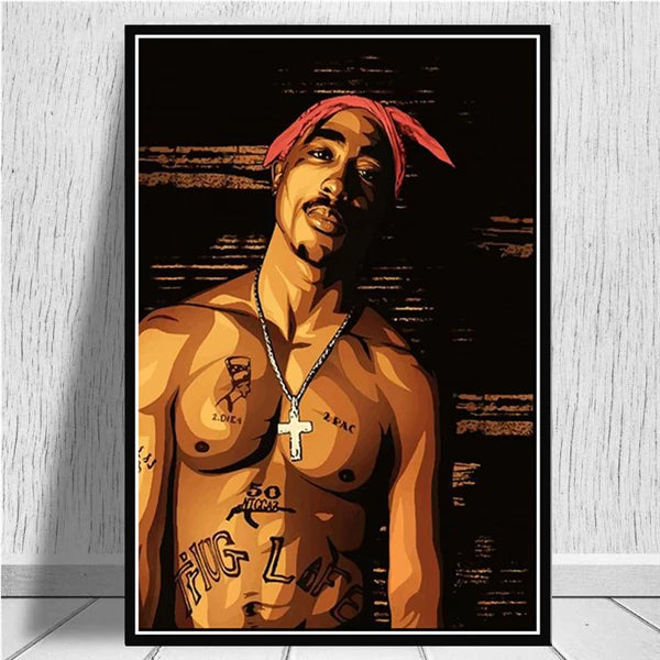 Hip Hop Tu Pac Legend Star Posters and Prints Rapper Star Canvas Paintings on the Wall Art Pictures for Home Decoration-6