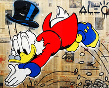 Load image into Gallery viewer, HD Motivation Cartoon Duck Make Money Graffiti Street Wall Art Pop Art Posters and Prints Painting on Canvas for Home Room Decor-6
