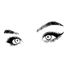 Load image into Gallery viewer, Fashion Women Eyebrows Lashes Art Black and White Posters Wall Prints Painting Oil Painting on Canvas Posters Print Art Picture-5

