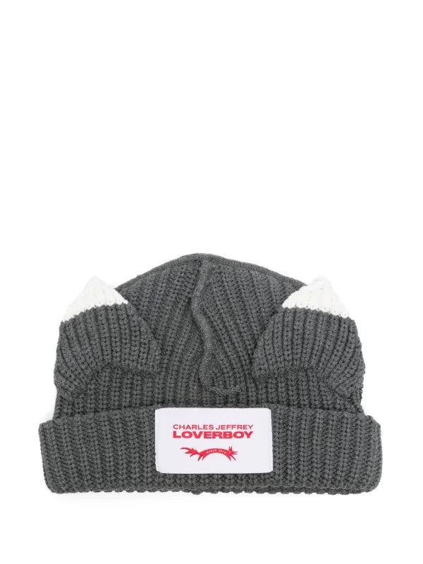 Charles Jeffrey Loverboy Ears-Detailed Beanie