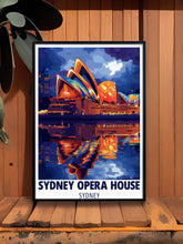 Load image into Gallery viewer, Sydney Opera House  Art -  Harbour Bridge and Bondi Beach  Prints - Australia  Decor-1
