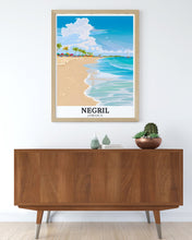 Load image into Gallery viewer, Negril Travel Prints - Norman Manley Blvd Travel Poster Print - Caribbean Travel Posters - Negril Norman Manley Blvd Art Deco Prints-2
