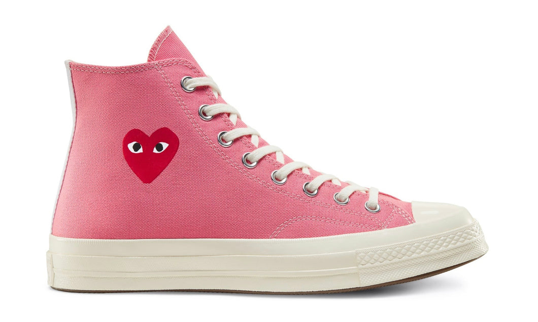 Converse Chuck Taylor All-Star 70s Hi Comme des Garcons Play Bright Pink